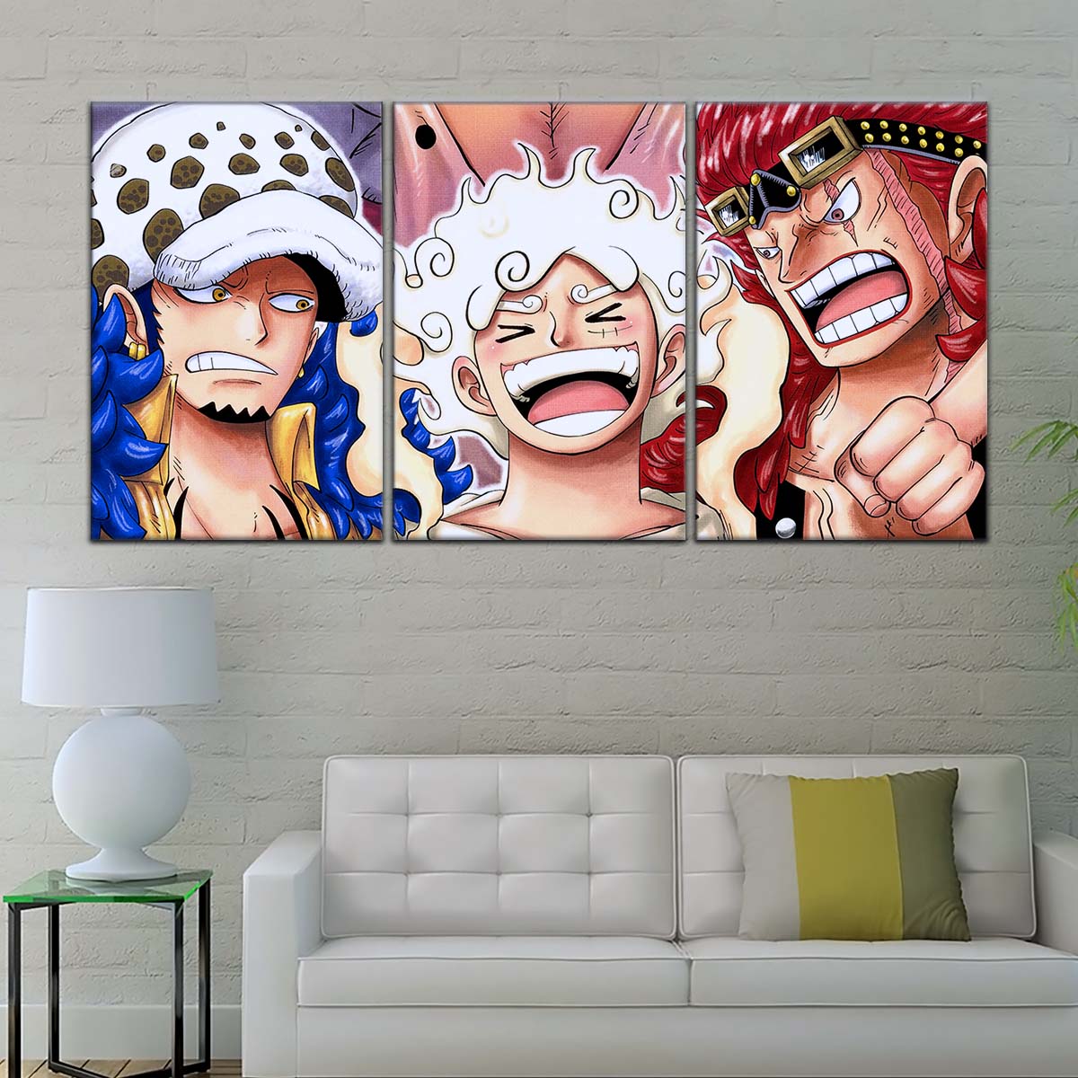 One Piece Wall Art - OP5009 - Eustass Kid Gear 5 - Monkey D. Luffy - Trafalgar Law - One Piece Poster - One Piece Canvas