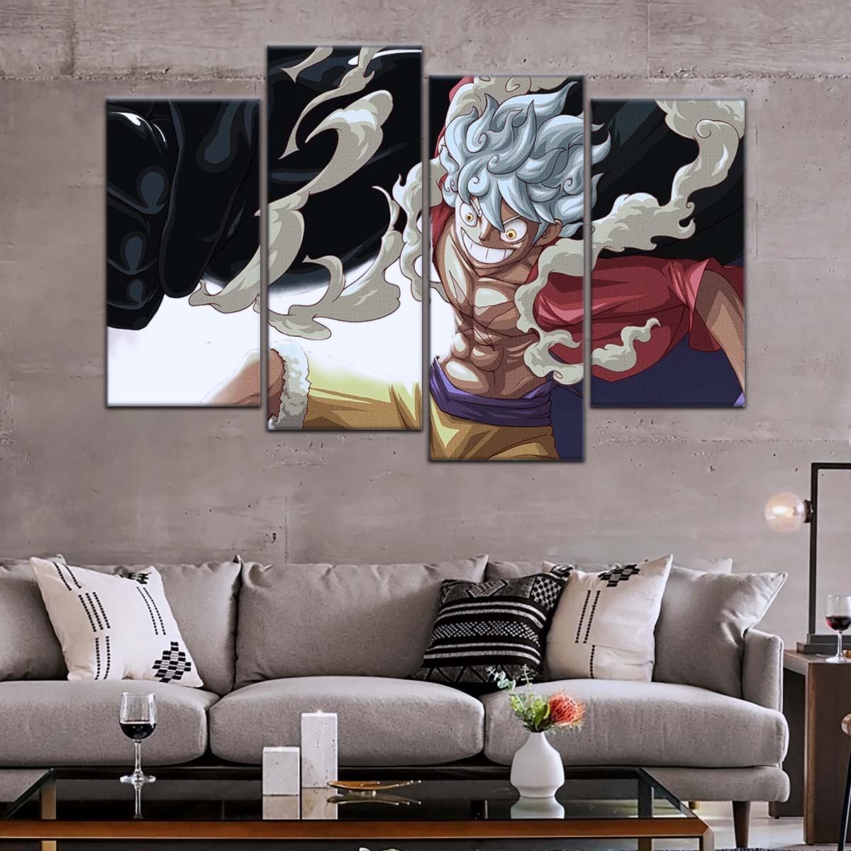 One Piece Wall Art - OP5010 - Monkey D. Luffy Gear 5 - One Piece Poster - One Piece Canvas