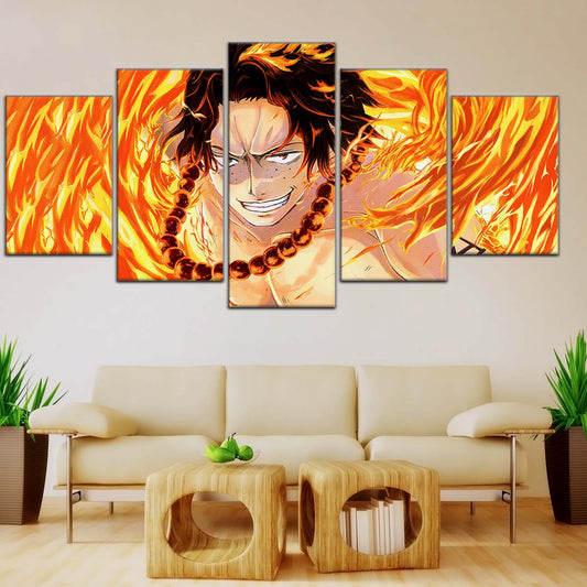 One Piece Wall Art - OP5015 - Portgas D. Ace - One Piece Poster - One Piece Canvas