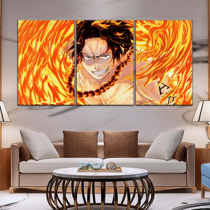 One Piece Wall Art - OP5015 - Portgas D. Ace - One Piece Poster - One Piece Canvas