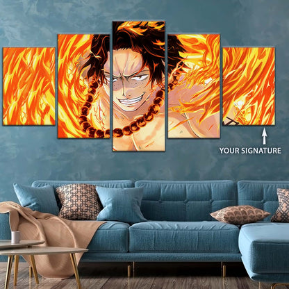 One Piece Wall Art - OP5015 - Portgas D. Ace - One Piece Poster - One Piece Canvas