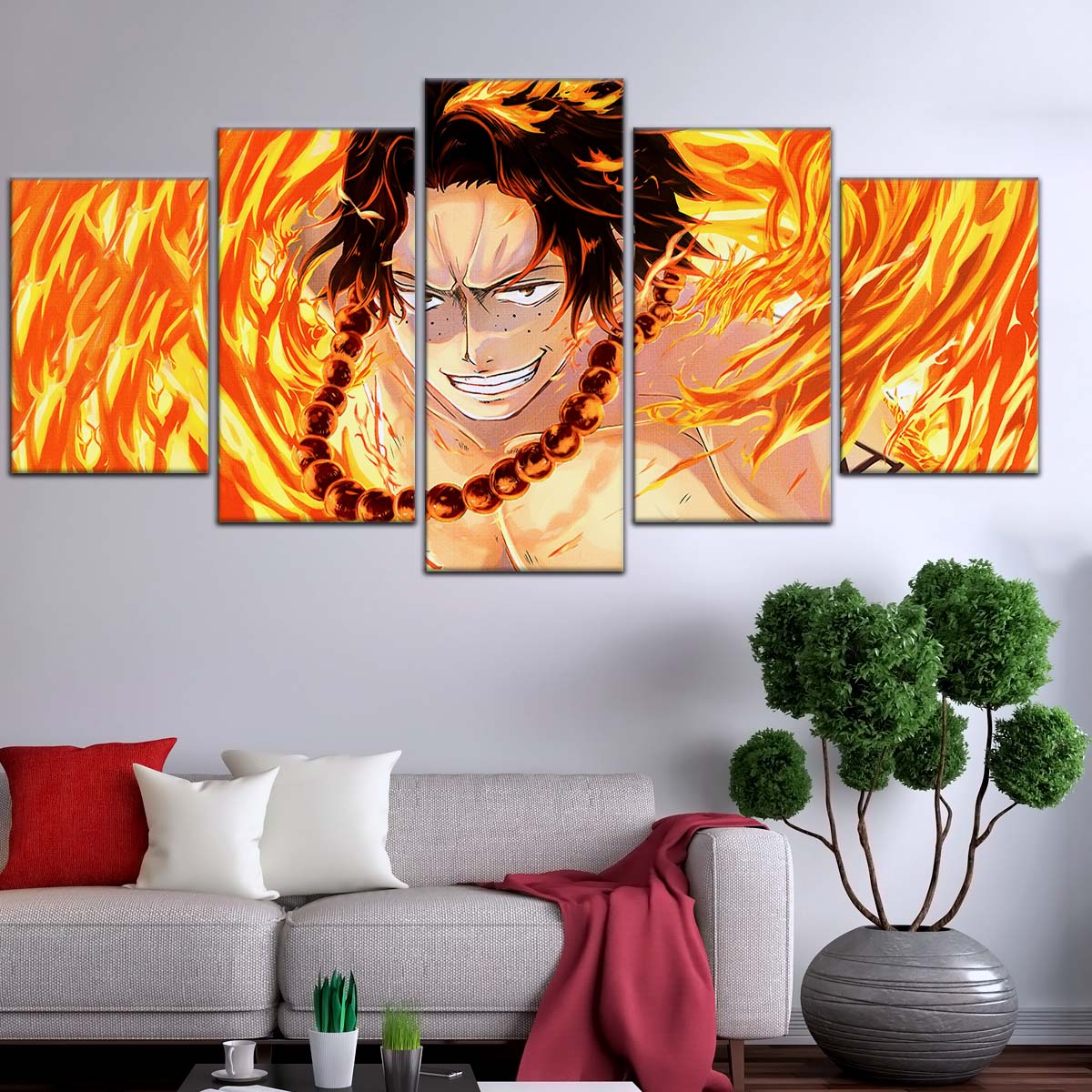 One Piece Wall Art - OP5015 - Portgas D. Ace - One Piece Poster - One Piece Canvas