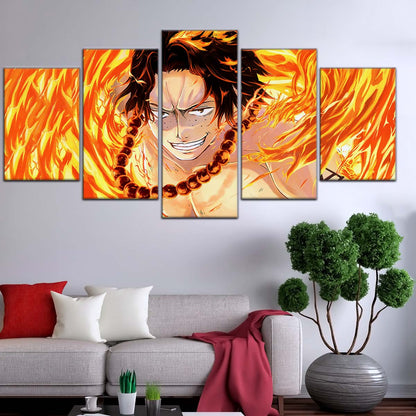 One Piece Wall Art - OP5015 - Portgas D. Ace - One Piece Poster - One Piece Canvas