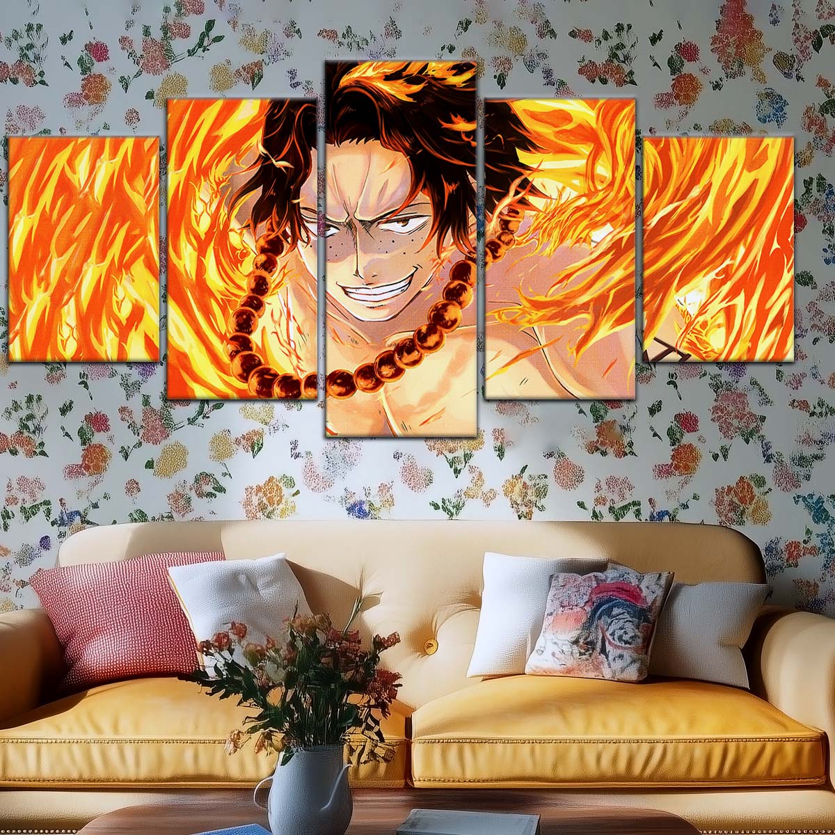 One Piece Wall Art - OP5015 - Portgas D. Ace - One Piece Poster - One Piece Canvas