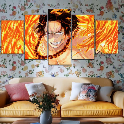 One Piece Wall Art - OP5015 - Portgas D. Ace - One Piece Poster - One Piece Canvas