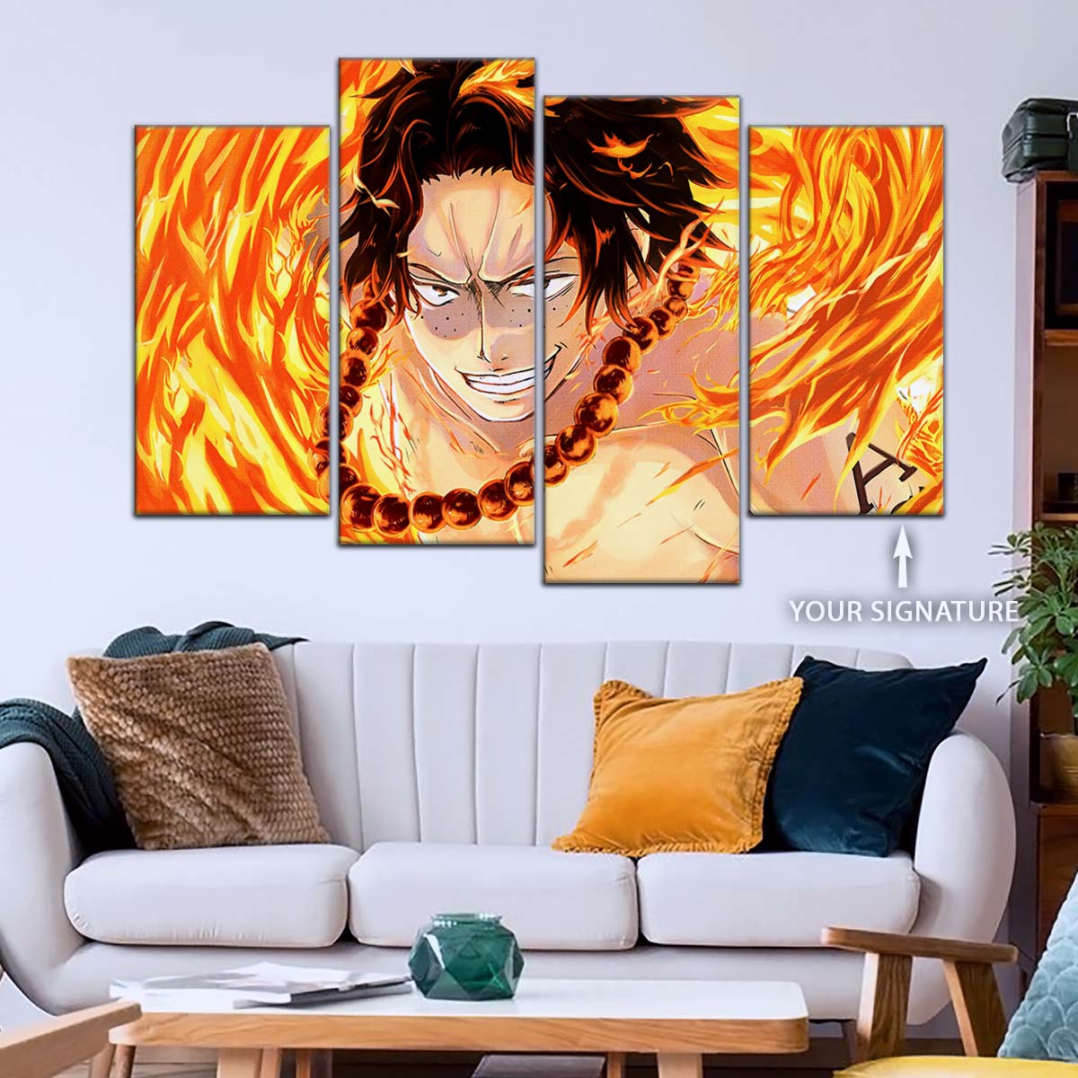 One Piece Wall Art - OP5015 - Portgas D. Ace - One Piece Poster - One Piece Canvas