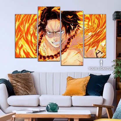 One Piece Wall Art - OP5015 - Portgas D. Ace - One Piece Poster - One Piece Canvas