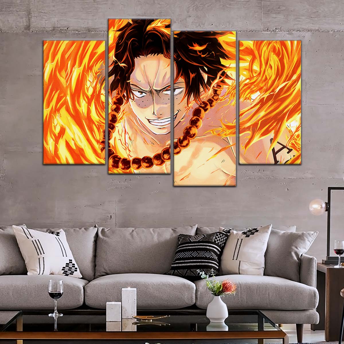 One Piece Wall Art - OP5015 - Portgas D. Ace - One Piece Poster - One Piece Canvas