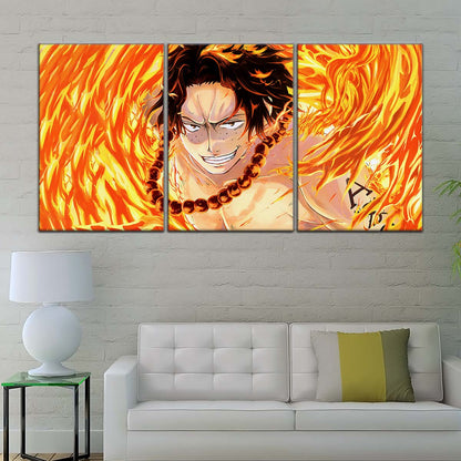 One Piece Wall Art - OP5015 - Portgas D. Ace - One Piece Poster - One Piece Canvas