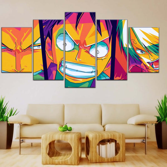 One Piece Wall Art - OP5016 - Sanji - Monkey D. Luffy - Roronoa Zoro - One Piece Poster - One Piece Canvas
