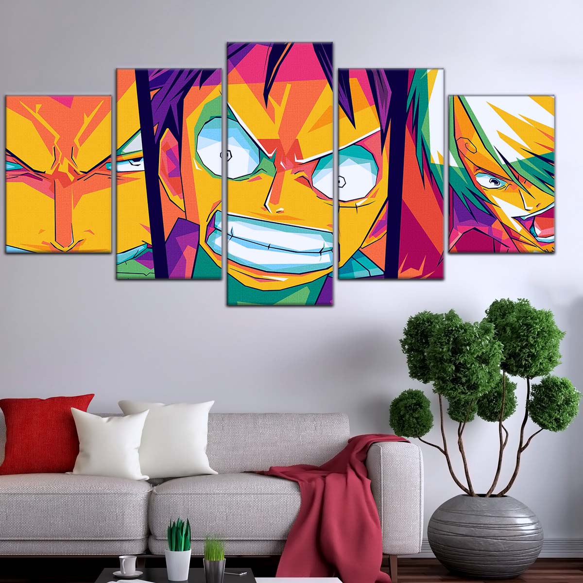 One Piece Wall Art - OP5016 - Sanji - Monkey D. Luffy - Roronoa Zoro - One Piece Poster - One Piece Canvas