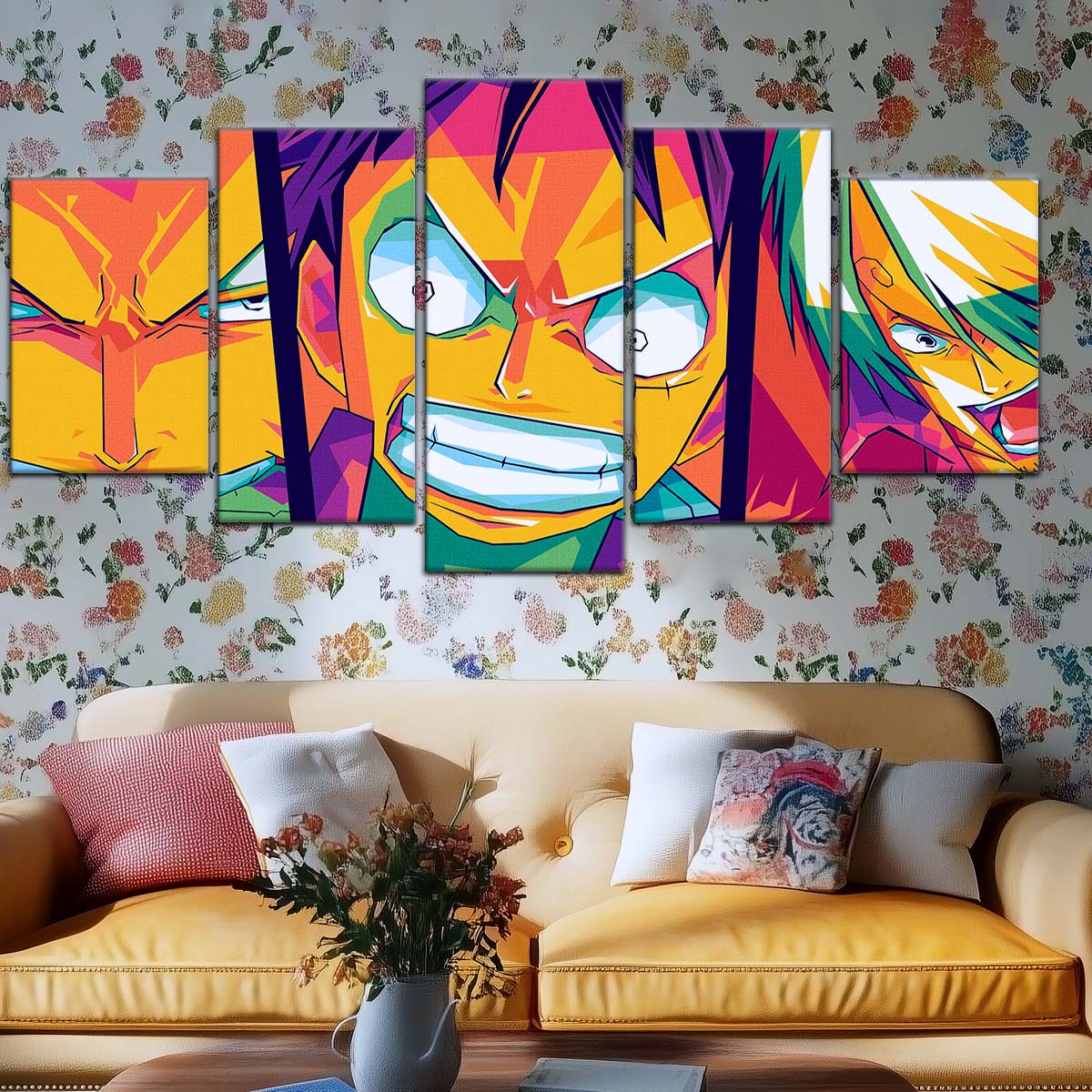 One Piece Wall Art - OP5016 - Sanji - Monkey D. Luffy - Roronoa Zoro - One Piece Poster - One Piece Canvas
