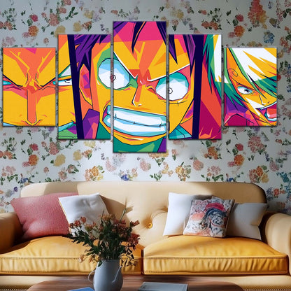 One Piece Wall Art - OP5016 - Sanji - Monkey D. Luffy - Roronoa Zoro - One Piece Poster - One Piece Canvas