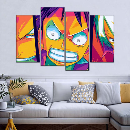 One Piece Wall Art - OP5016 - Sanji - Monkey D. Luffy - Roronoa Zoro - One Piece Poster - One Piece Canvas