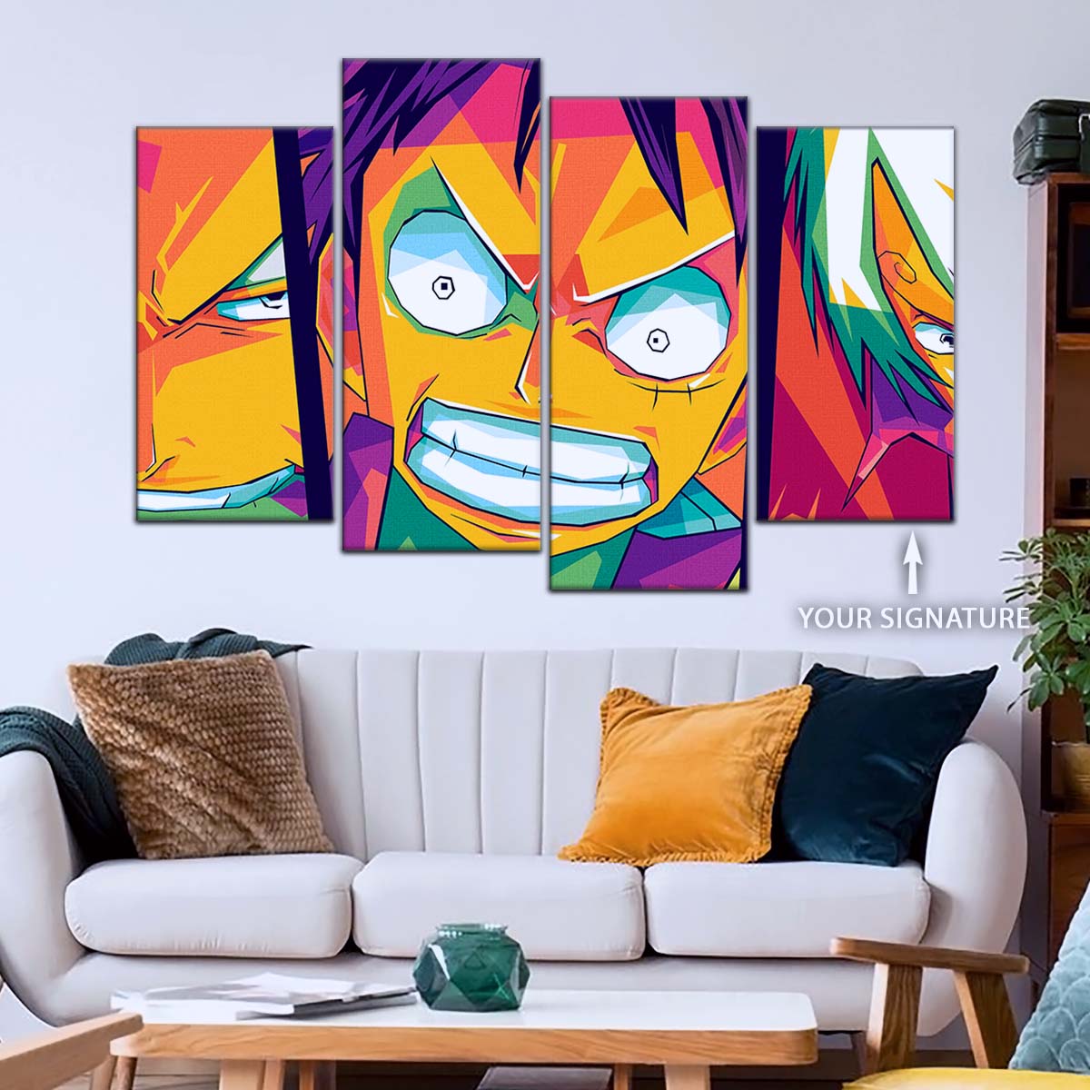 One Piece Wall Art - OP5016 - Sanji - Monkey D. Luffy - Roronoa Zoro - One Piece Poster - One Piece Canvas