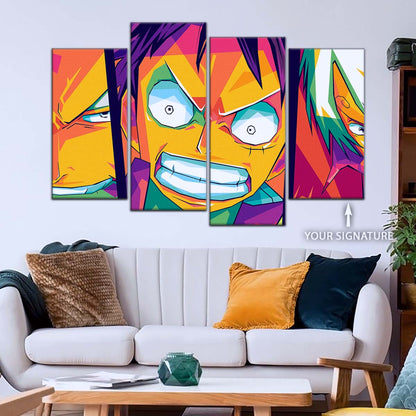 One Piece Wall Art - OP5016 - Sanji - Monkey D. Luffy - Roronoa Zoro - One Piece Poster - One Piece Canvas