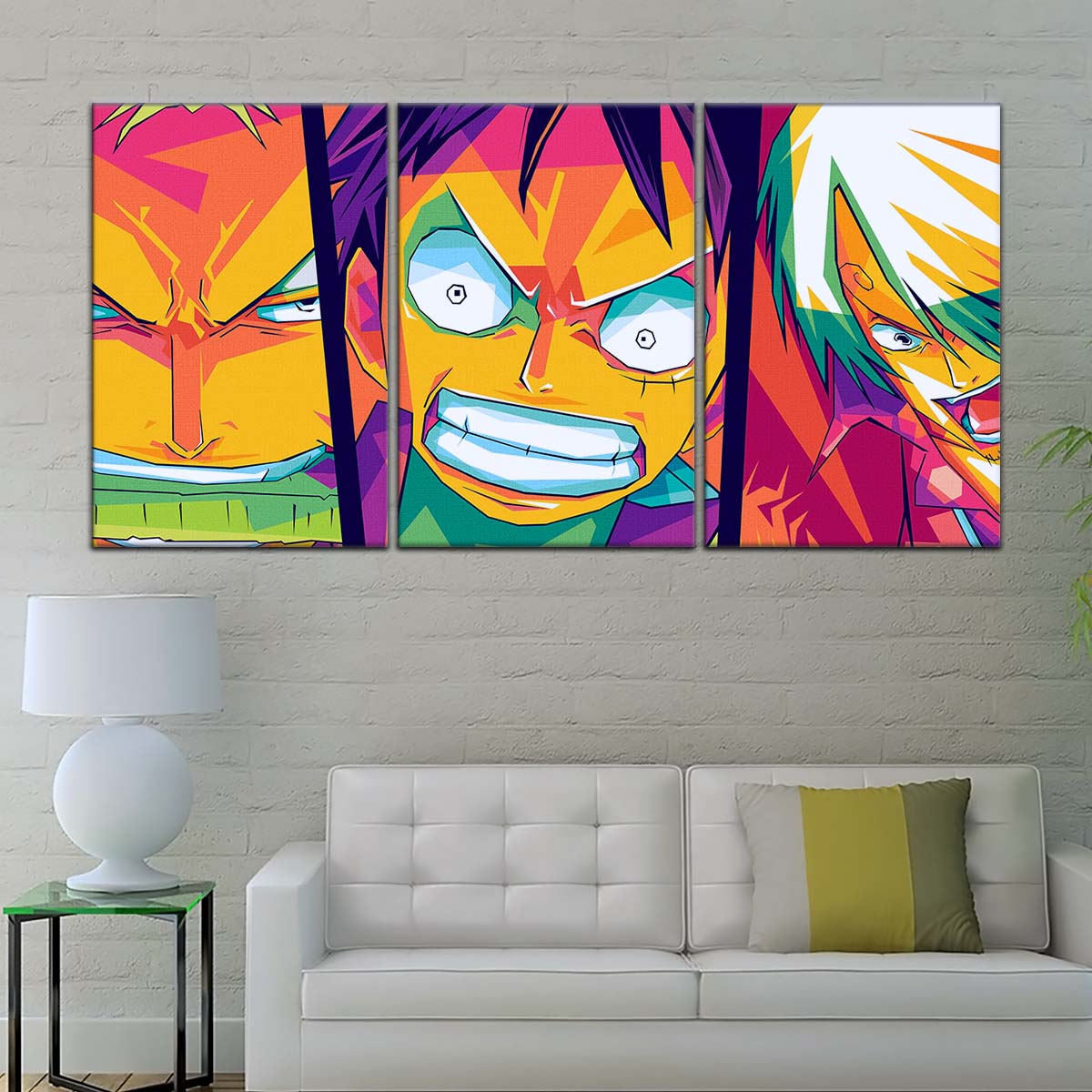 One Piece Wall Art - OP5016 - Sanji - Monkey D. Luffy - Roronoa Zoro - One Piece Poster - One Piece Canvas