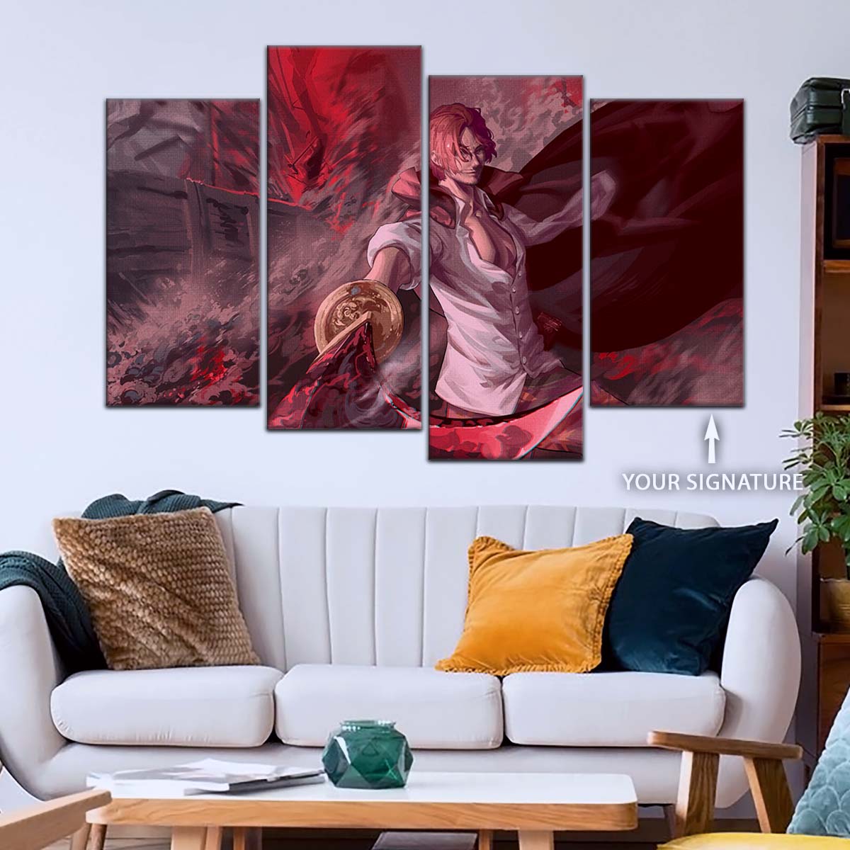 One Piece Wall Art - OP5017 - Shanks - One Piece Poster - One Piece Canvas