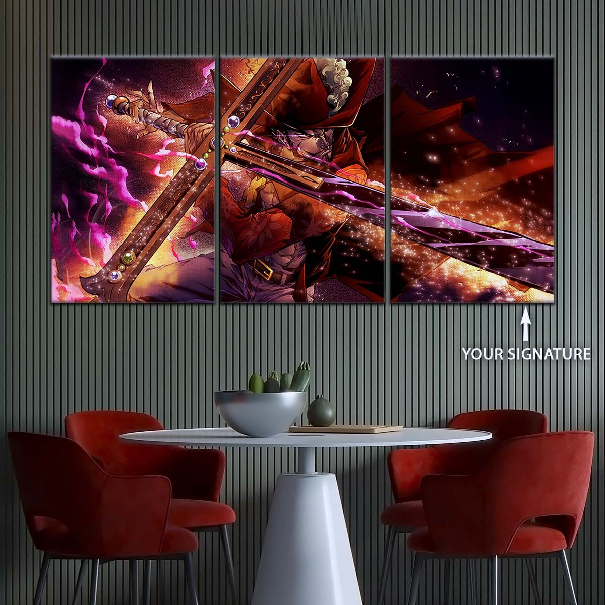 One Piece Wall Art - OP5020 - Dracule Mihawk - One Piece Poster - One Piece Canvas