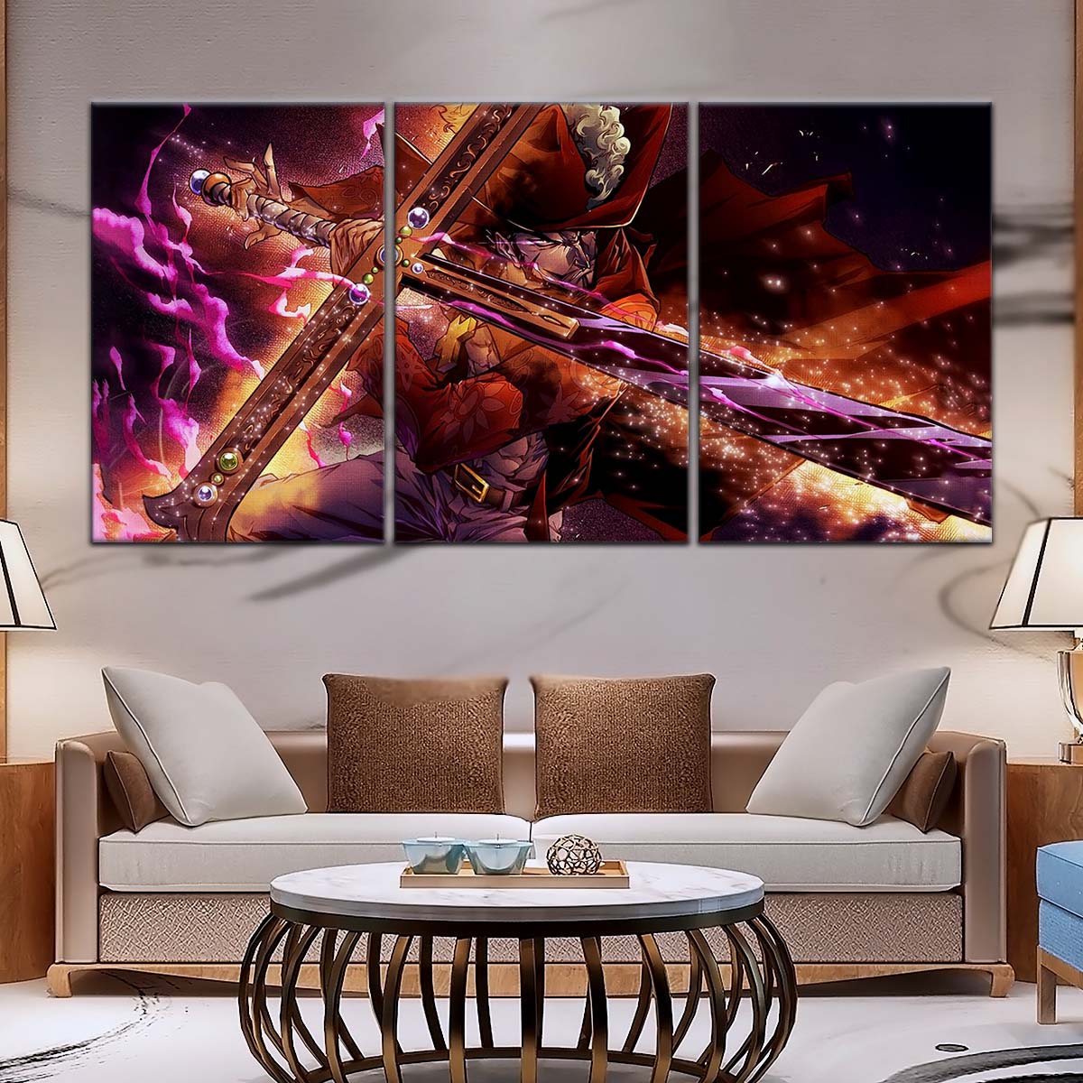 One Piece Wall Art - OP5020 - Dracule Mihawk - One Piece Poster - One Piece Canvas