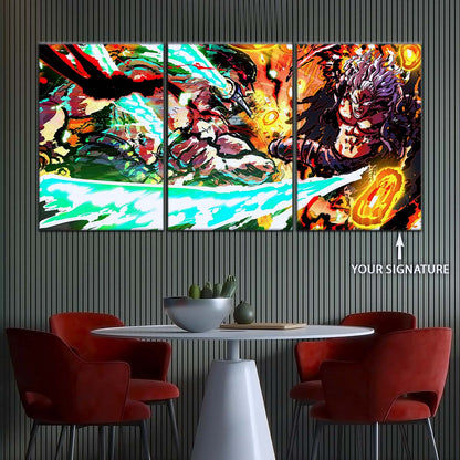 One Piece Wall Art - OP5023 - Roronoa Zoro vs King - One Piece Poster - One Piece Canvas