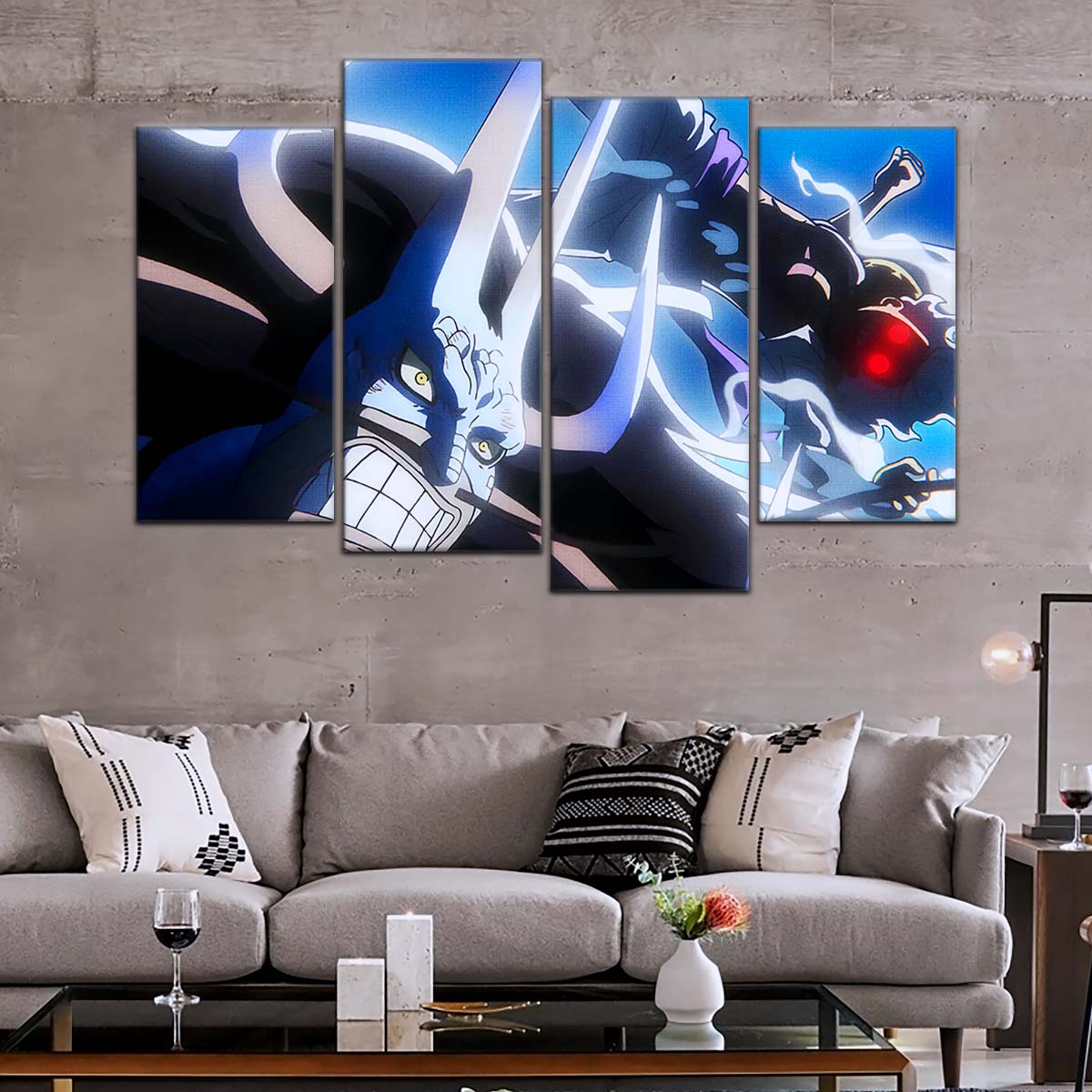 One Piece Wall Art - OP5025 - Monkey D. Luffy Vs Kaido - One Piece Poster - One Piece Canvas