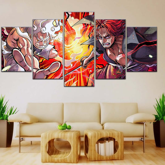 One Piece Wall Art - OP5026 - Monkey D. Luffy - Shanks - One Piece Poster - One Piece Canvas