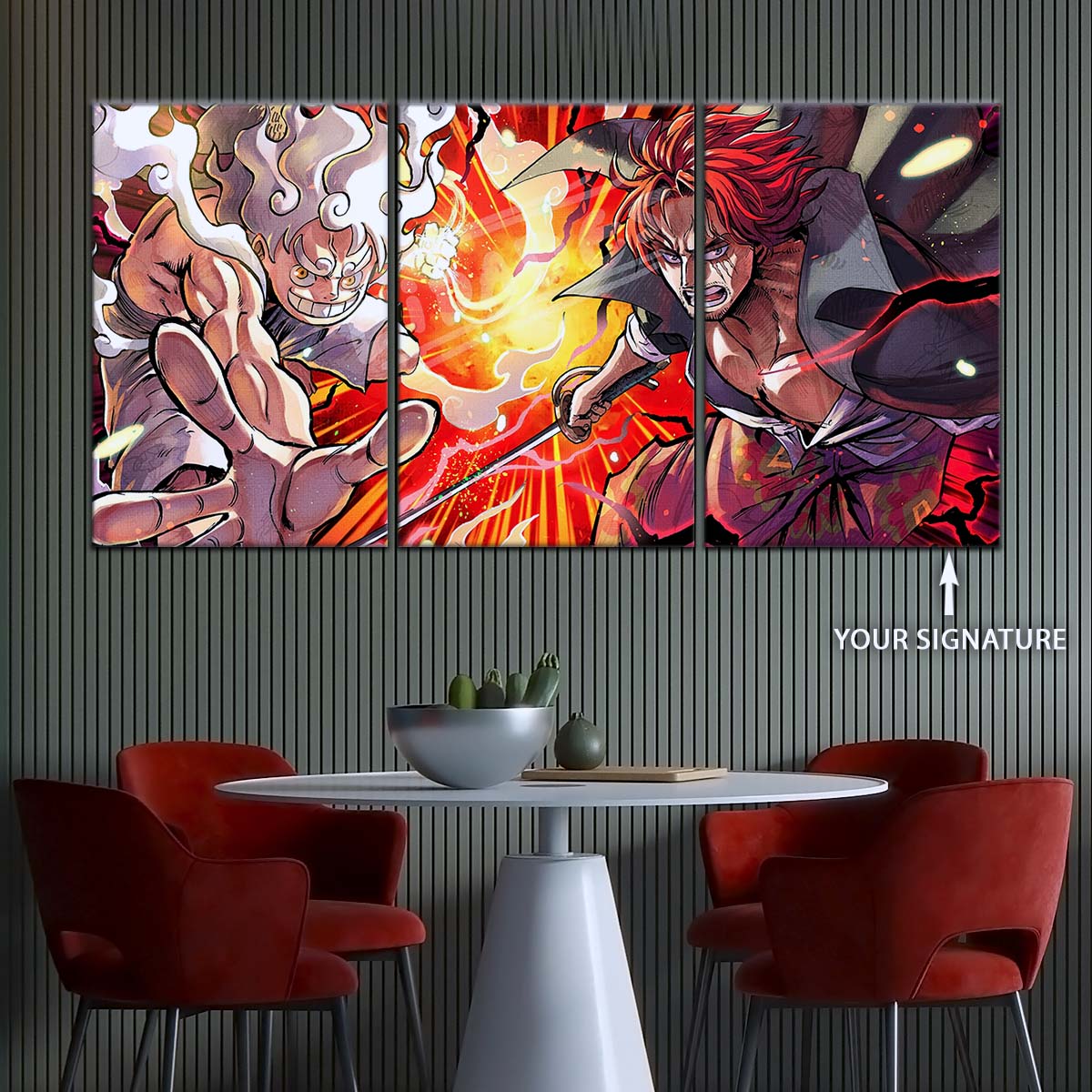 One Piece Wall Art - OP5026 - Monkey D. Luffy - Shanks - One Piece Poster - One Piece Canvas