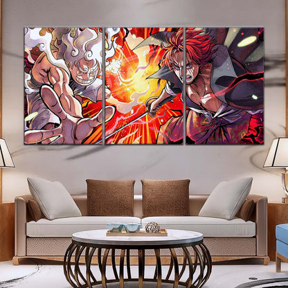 One Piece Wall Art - OP5026 - Monkey D. Luffy - Shanks - One Piece Poster - One Piece Canvas