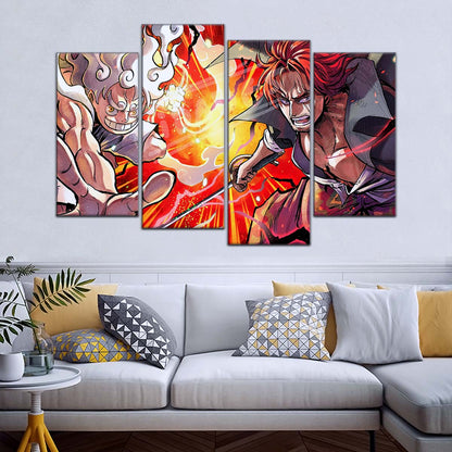 One Piece Wall Art - OP5026 - Monkey D. Luffy - Shanks - One Piece Poster - One Piece Canvas