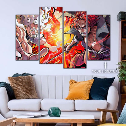 One Piece Wall Art - OP5026 - Monkey D. Luffy - Shanks - One Piece Poster - One Piece Canvas