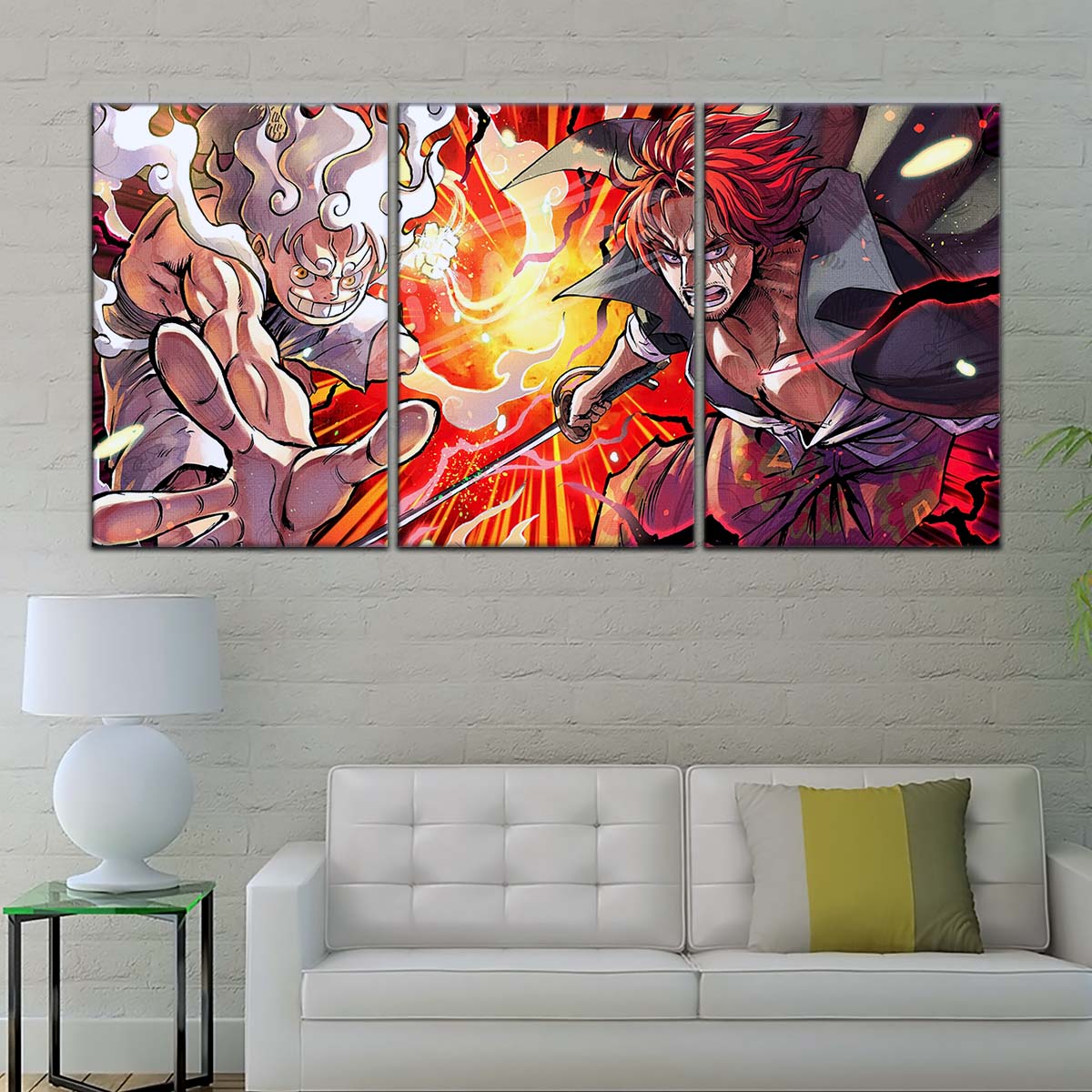 One Piece Wall Art - OP5026 - Monkey D. Luffy - Shanks - One Piece Poster - One Piece Canvas