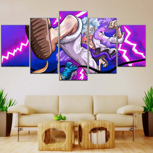 One Piece Wall Art - OP5027 - Monkey D. Luffy Vs Kaido - One Piece Poster - One Piece Canvas