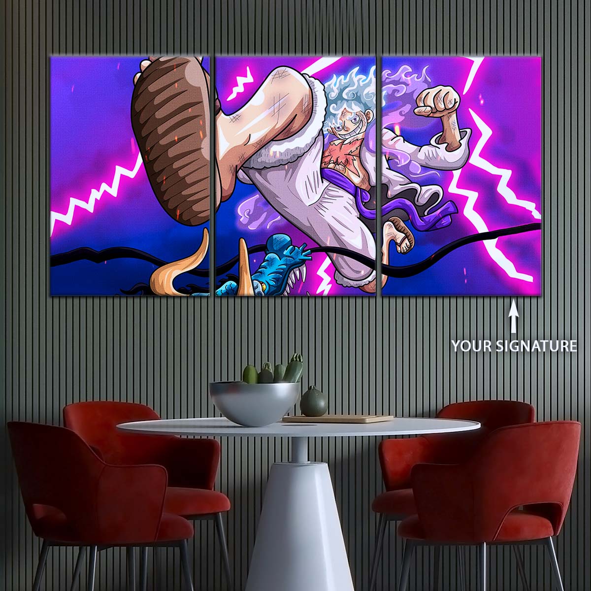 One Piece Wall Art - OP5027 - Monkey D. Luffy Vs Kaido - One Piece Poster - One Piece Canvas