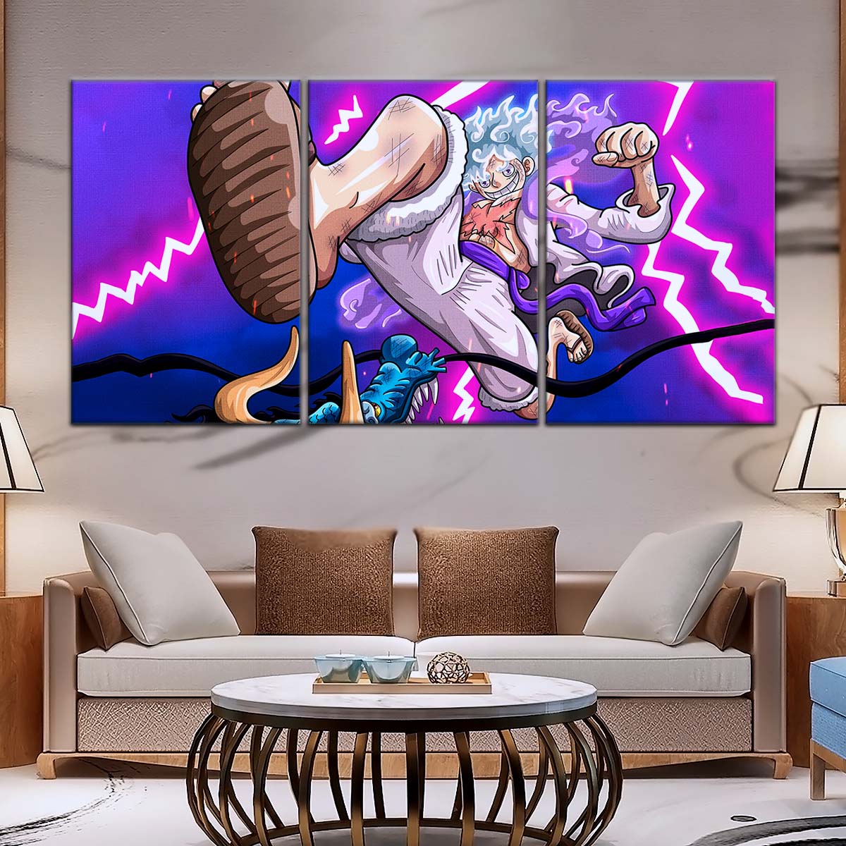 One Piece Wall Art - OP5027 - Monkey D. Luffy Vs Kaido - One Piece Poster - One Piece Canvas