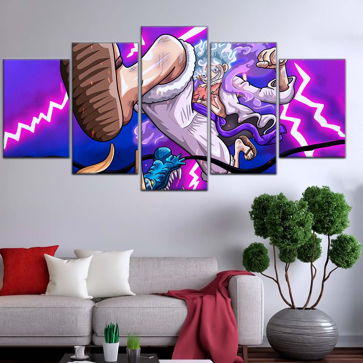 One Piece Wall Art - OP5027 - Monkey D. Luffy Vs Kaido - One Piece Poster - One Piece Canvas