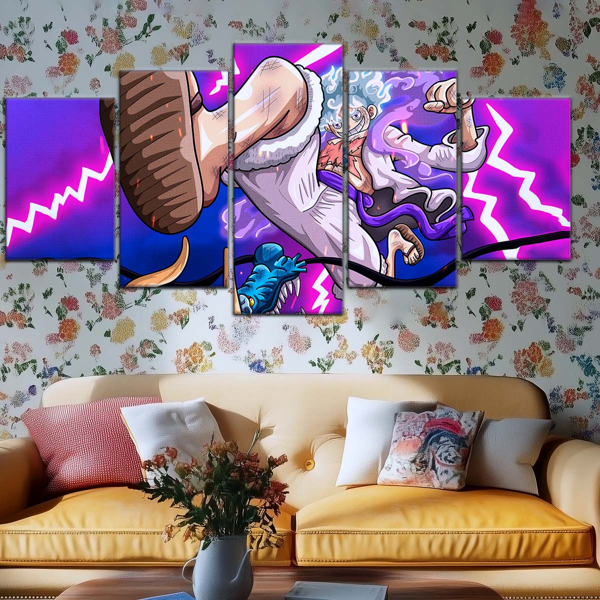 One Piece Wall Art - OP5027 - Monkey D. Luffy Vs Kaido - One Piece Poster - One Piece Canvas