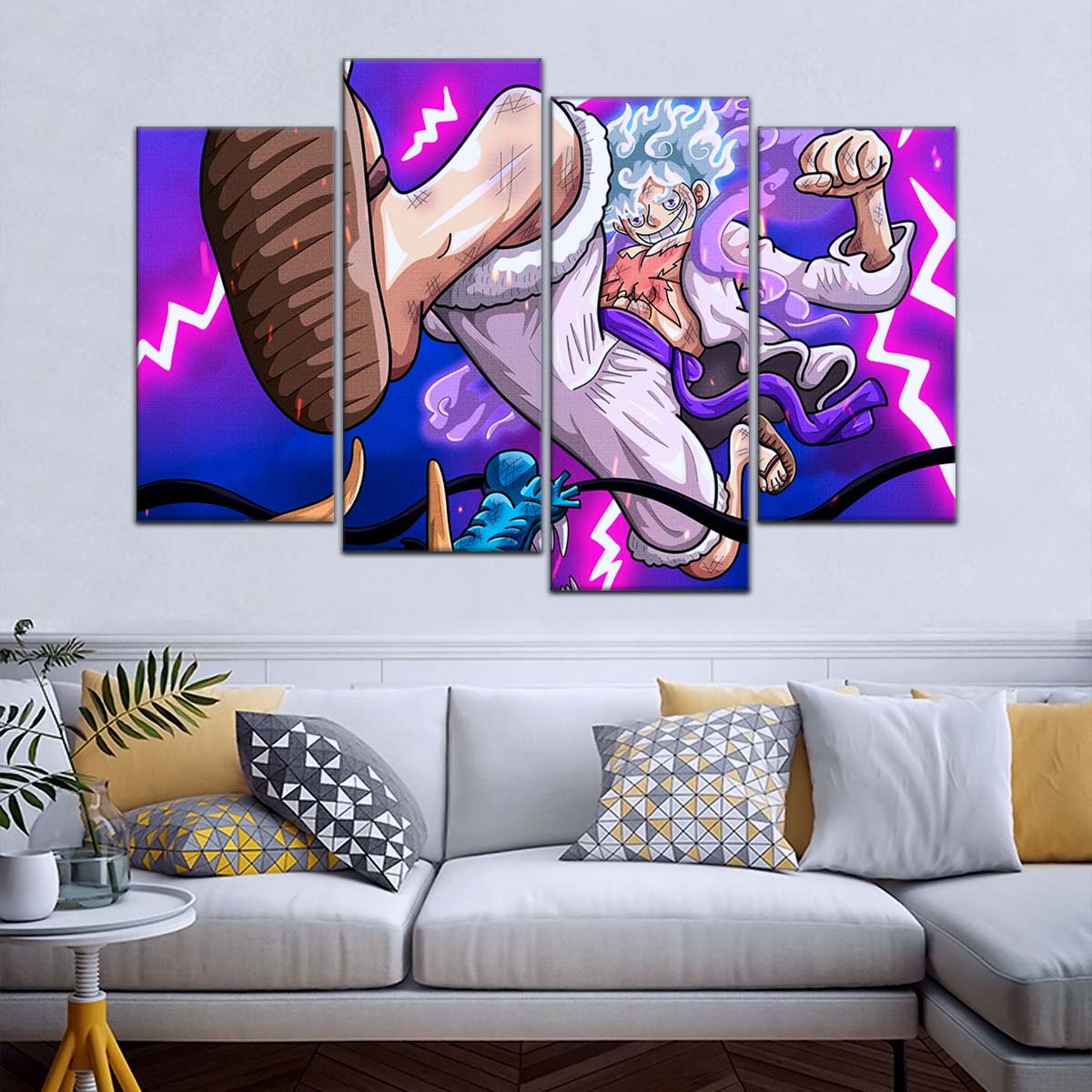 One Piece Wall Art - OP5027 - Monkey D. Luffy Vs Kaido - One Piece Poster - One Piece Canvas