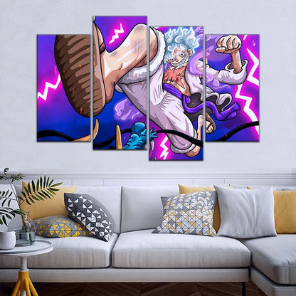 One Piece Wall Art - OP5027 - Monkey D. Luffy Vs Kaido - One Piece Poster - One Piece Canvas