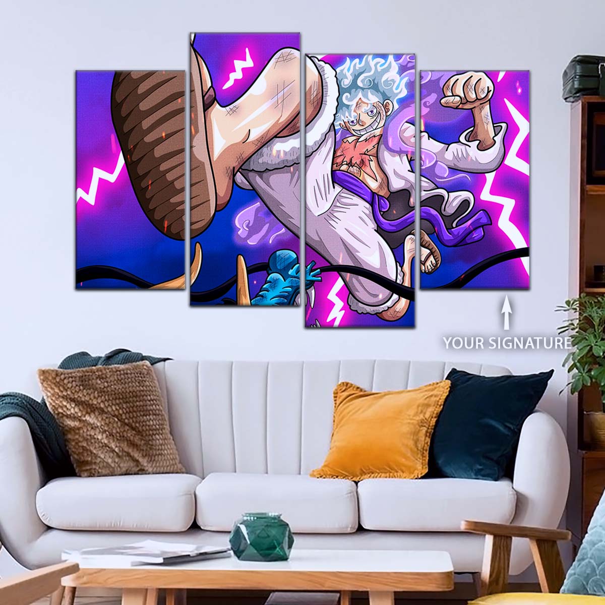 One Piece Wall Art - OP5027 - Monkey D. Luffy Vs Kaido - One Piece Poster - One Piece Canvas