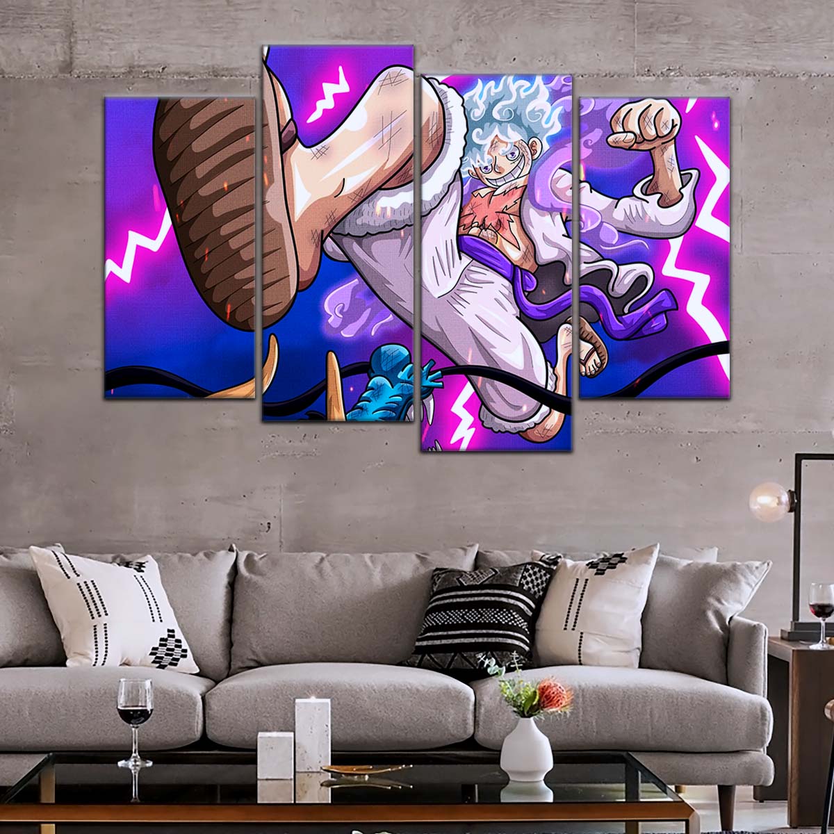 One Piece Wall Art - OP5027 - Monkey D. Luffy Vs Kaido - One Piece Poster - One Piece Canvas