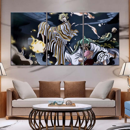 One Piece Wall Art - OP5028 - Toko - Sanji - Roronoa Zoro - One Piece Poster - One Piece Canvas