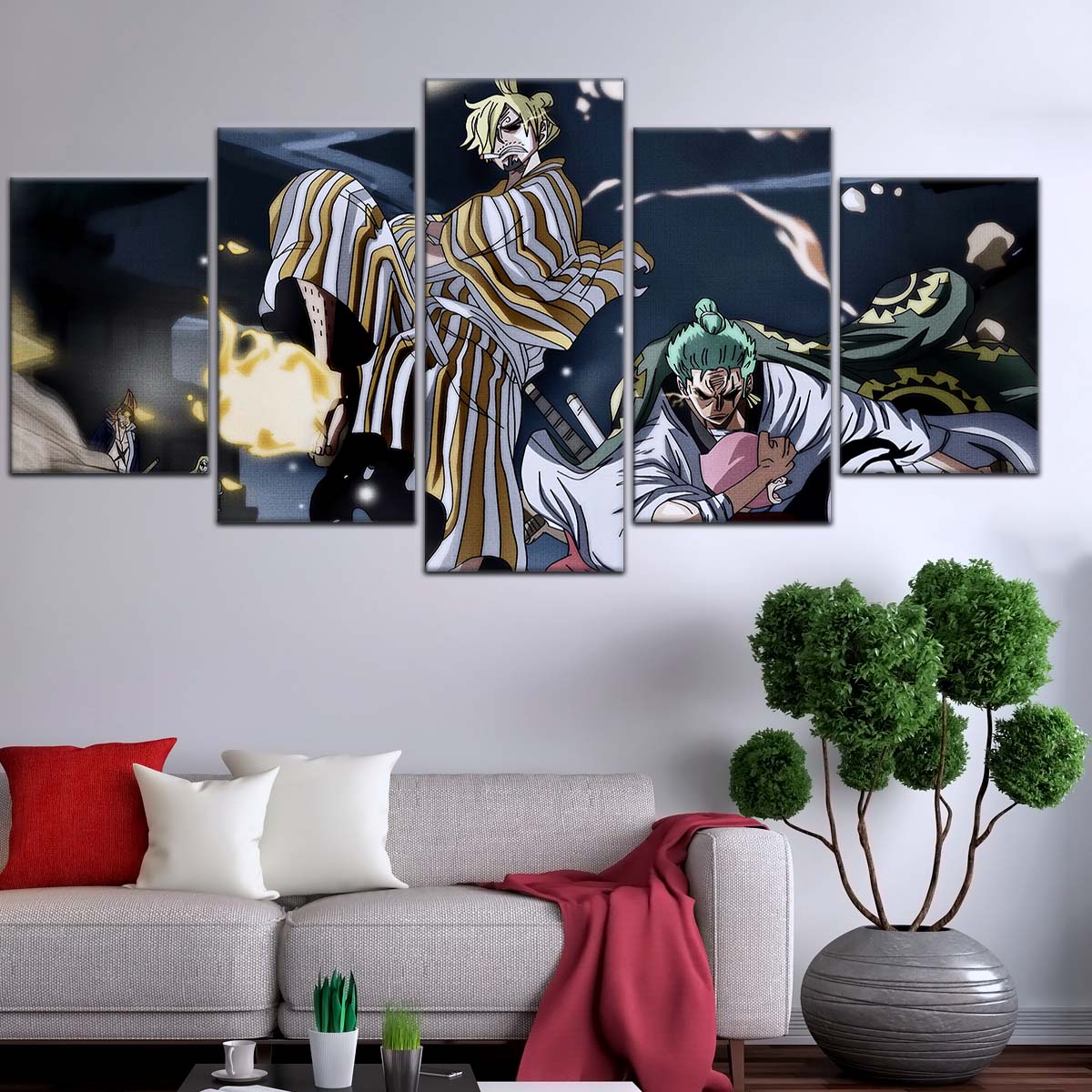 One Piece Wall Art - OP5028 - Toko - Sanji - Roronoa Zoro - One Piece Poster - One Piece Canvas
