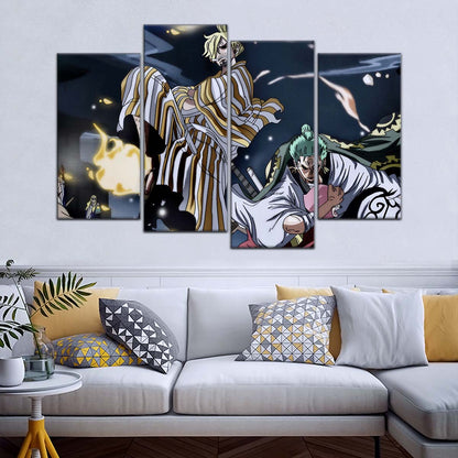 One Piece Wall Art - OP5028 - Toko - Sanji - Roronoa Zoro - One Piece Poster - One Piece Canvas