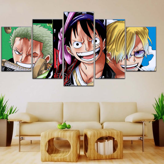 One Piece Wall Art - OP5029 - Monkey D. Luffy - Roronoa Zoro - Sanji - One Piece Poster - One Piece Canvas
