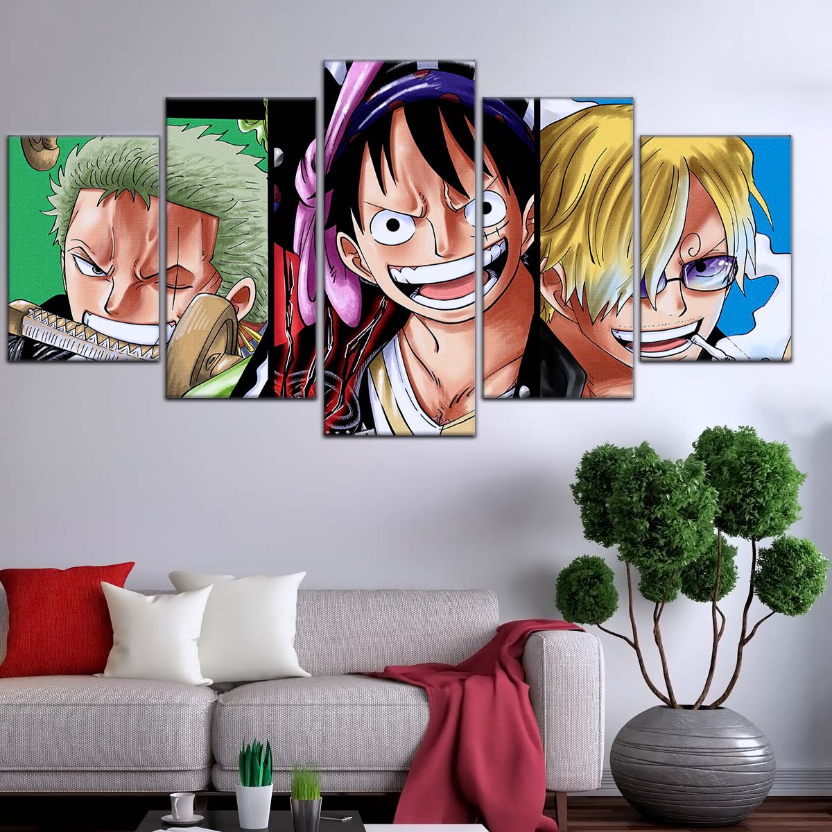 One Piece Wall Art - OP5029 - Monkey D. Luffy - Roronoa Zoro - Sanji - One Piece Poster - One Piece Canvas