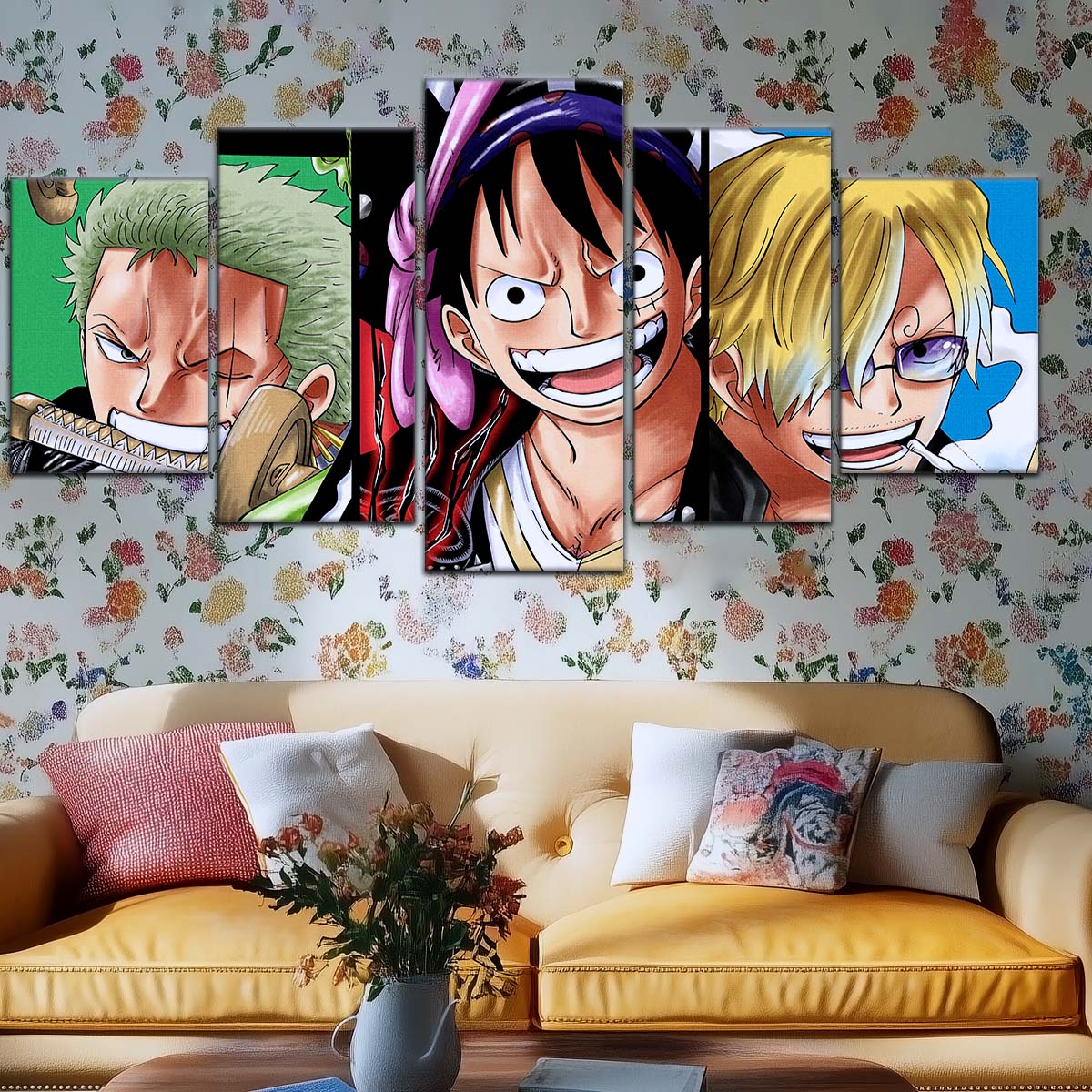 One Piece Wall Art - OP5029 - Monkey D. Luffy - Roronoa Zoro - Sanji - One Piece Poster - One Piece Canvas