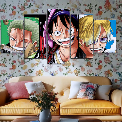 One Piece Wall Art - OP5029 - Monkey D. Luffy - Roronoa Zoro - Sanji - One Piece Poster - One Piece Canvas
