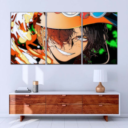 One Piece Wall Art - OP5034 - Portgas D. Ace - One Piece Poster - One Piece Canvas