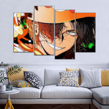 One Piece Wall Art - OP5034 - Portgas D. Ace - One Piece Poster - One Piece Canvas